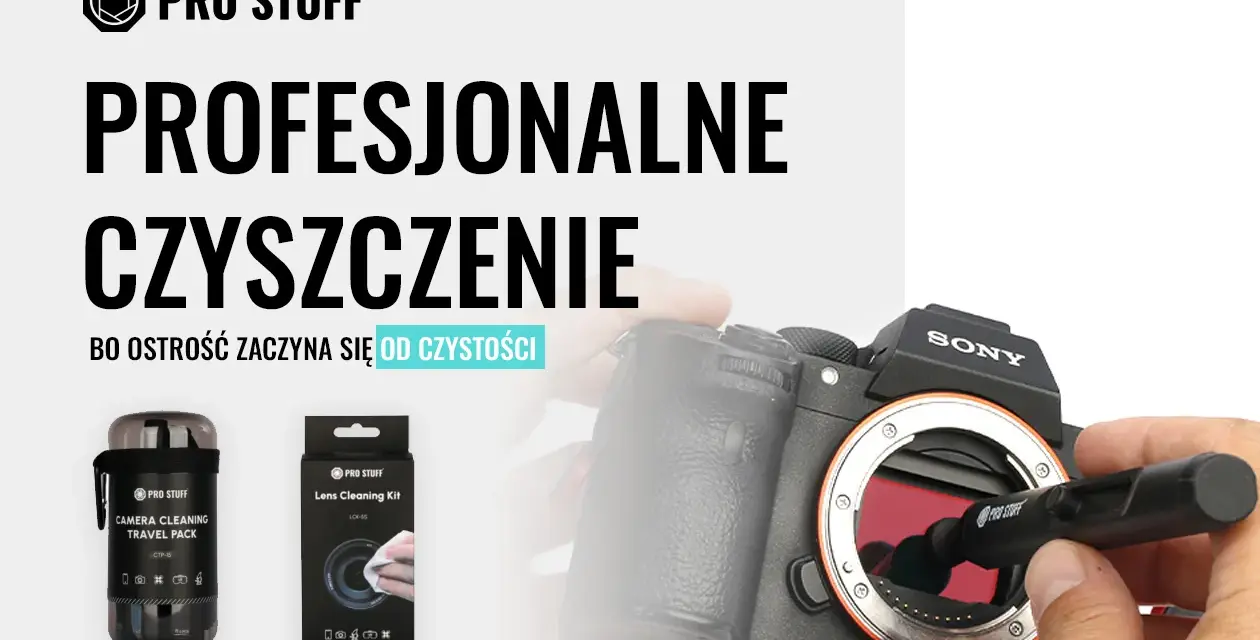Profesjonalne czyszczenie obiektywu aparatu Sony. Zestawy Pro Stuff zapewnią ostrość od czystości.