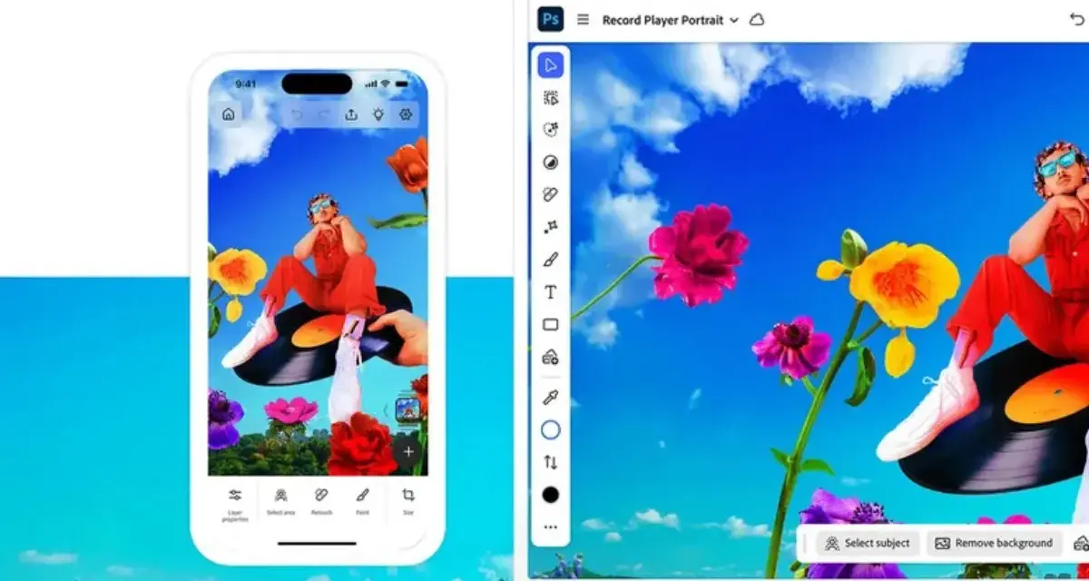 Darmowy Photoshop na telefon pozwala na edycję zdjęć w chmurze. Zobacz, jak łatwo stworzyć artystyczne portrety.