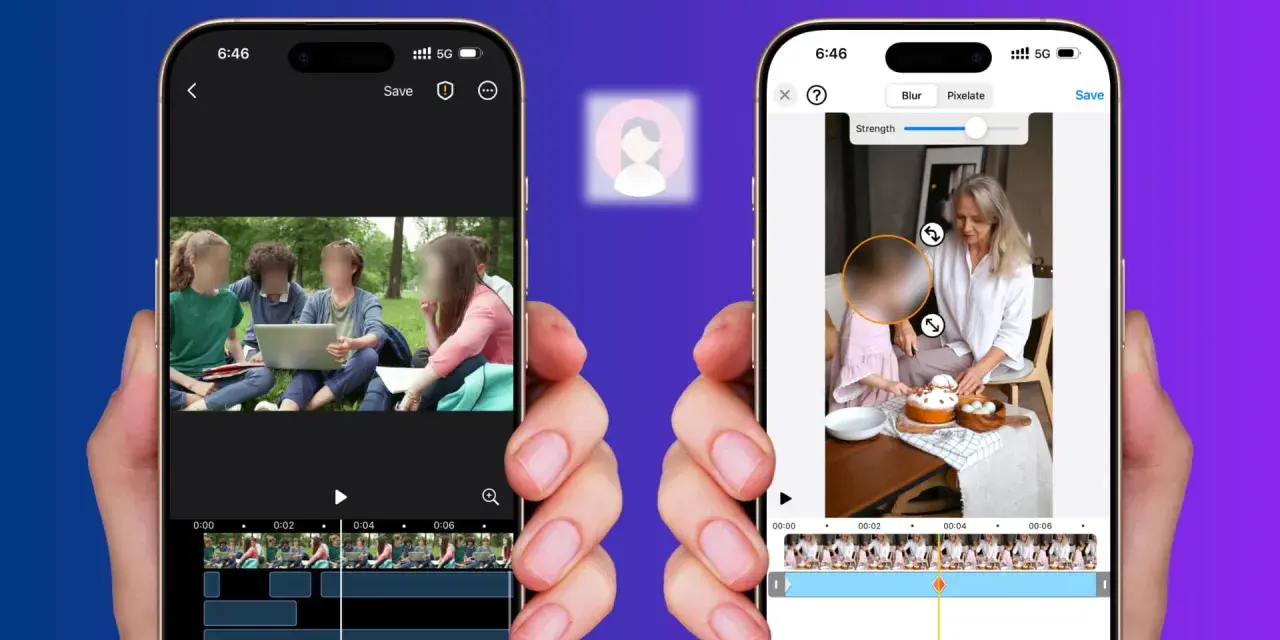 Dwie aplikacje pokazują, jak zamazać twarz na zdjęciu lub wideo. Jedna z nich pozwala rozmyć twarze grupy osób, druga zaś twarz dziecka.