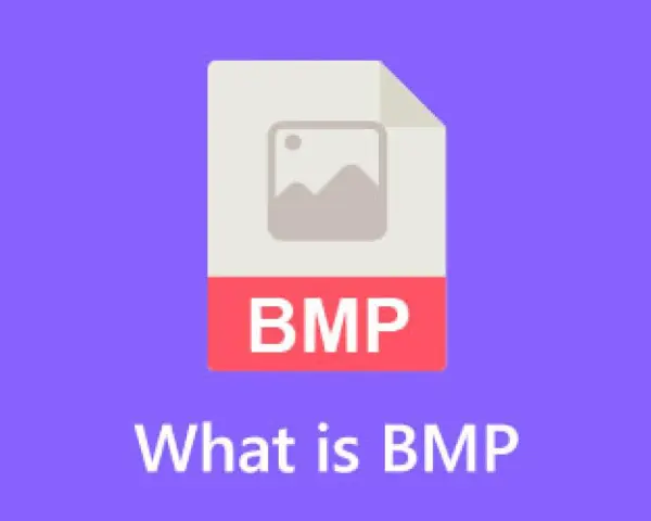 Ikona pliku graficznego w formacie BMP. Pod spodem napis "What is BMP".