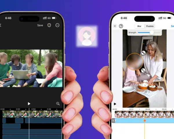 Dwie aplikacje pokazują, jak zamazać twarz na zdjęciu lub wideo. Jedna z nich pozwala rozmyć twarze grupy osób, druga zaś twarz dziecka.