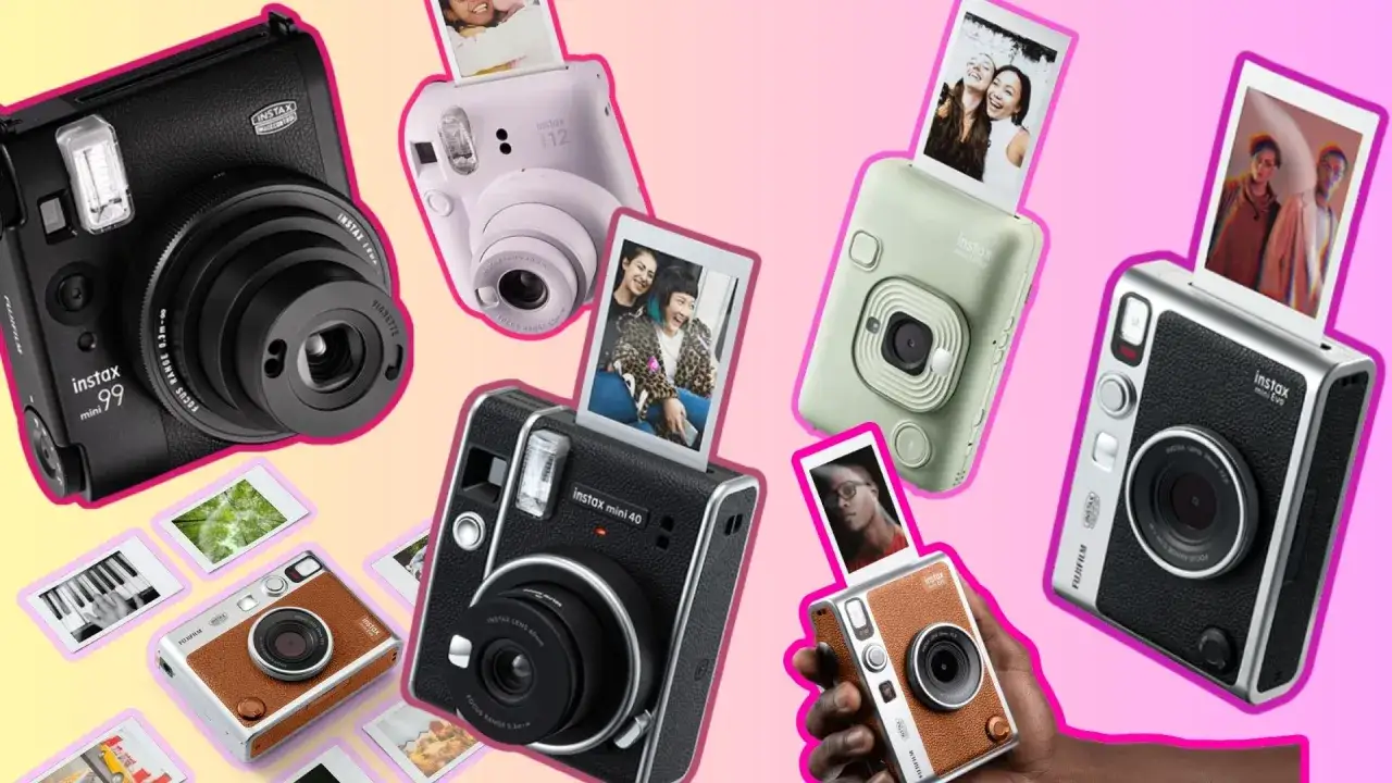 Ranking aparatów kompaktowych: różne modele Instax z natychmiastowymi zdjęciami, od klasycznych po nowoczesne.